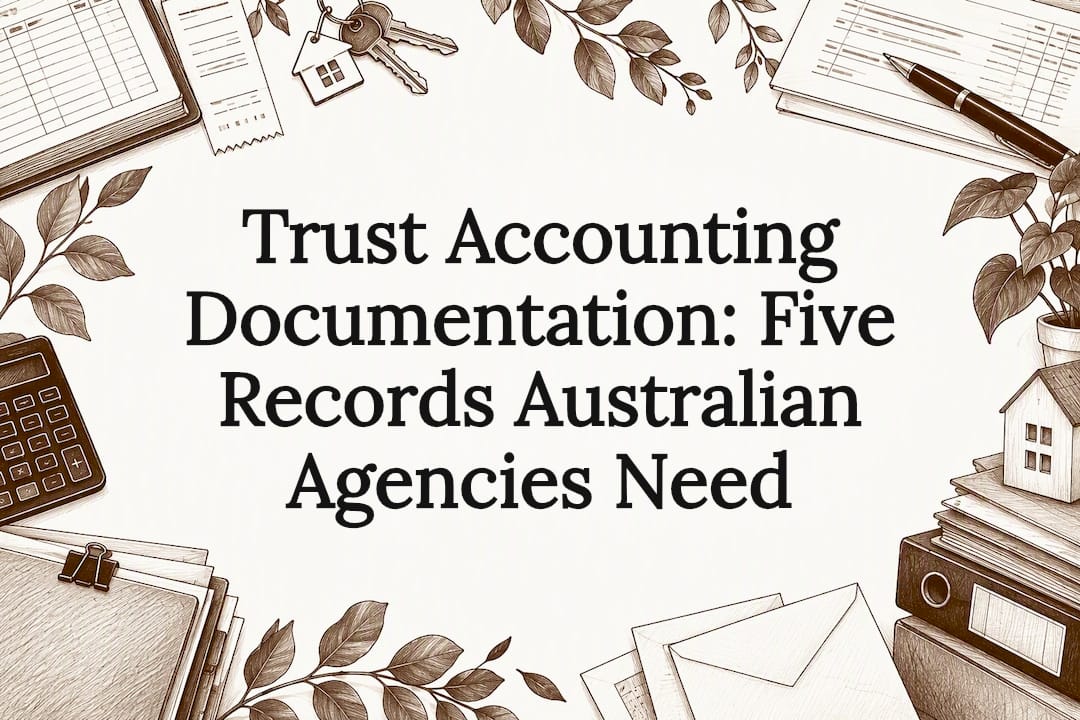 Trust accounting records sketched around title space